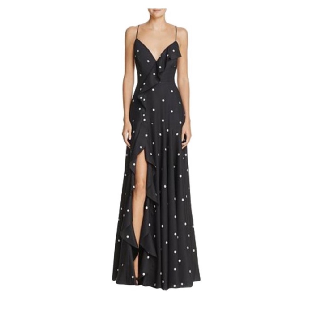 Fame and Partners Formal Polka Dot Dress